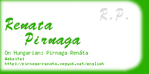 renata pirnaga business card
