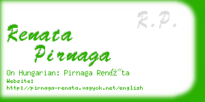 renata pirnaga business card